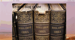 Desktop Screenshot of blog.rosaamor.com
